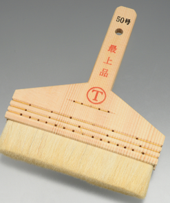 最上 糊刷毛 江戸型 白毛 #受注生産品 #腰の強い原毛を厳選し、毛の配合を工夫した専門家用糊刷毛 #大塚刷毛 #専用刷毛