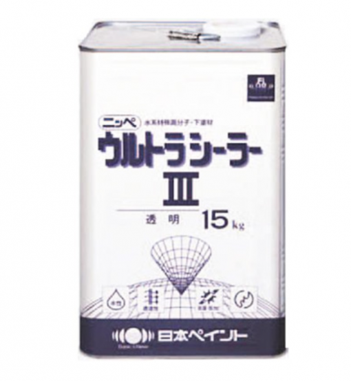 ウルトラシーラー3 　透明　15KG　＃特殊アクリルエマルション樹脂系を主体とした、内外部用の下塗り塗料　＃日本ペイント
