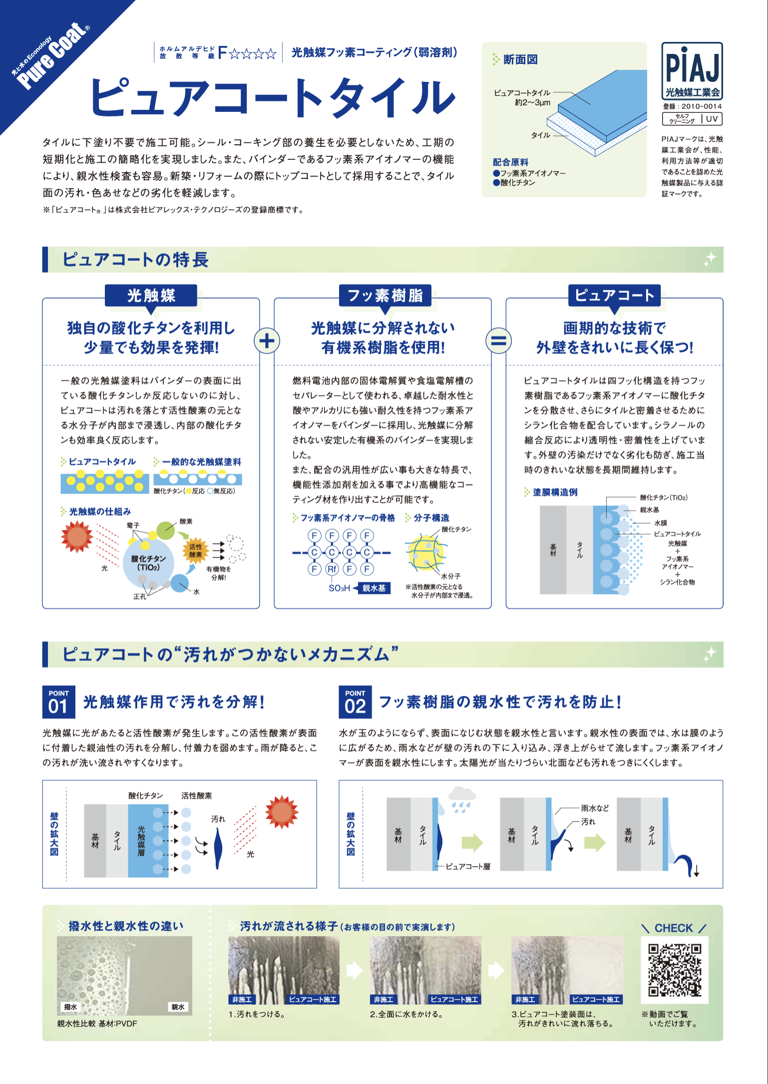 ピュアコートタイル