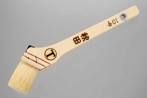 秋田　筋違　白毛　＃受注生産品　＃丈夫で良質な山羊毛をたっぷり使用。 毛のまとまりが良く、滑らかでムラのない塗り味が長持ちします。＃大塚刷毛