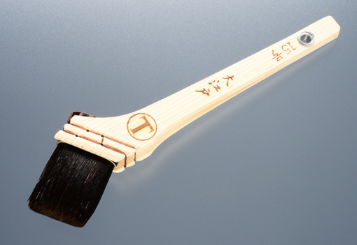 大江戸　筋違　黒毛　＃馬蹄毛を使用した最高級ダメ込み刷毛。　#大塚刷毛