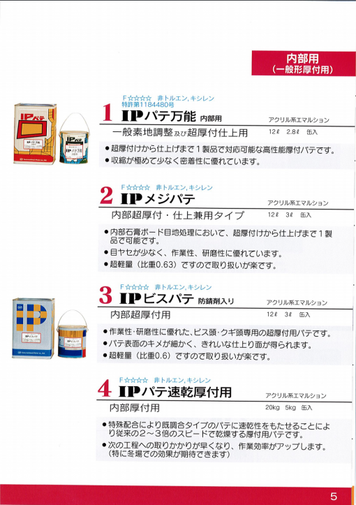 IPパテ万能 　内部用　＃万能パテ　＃インターナショナルペイント