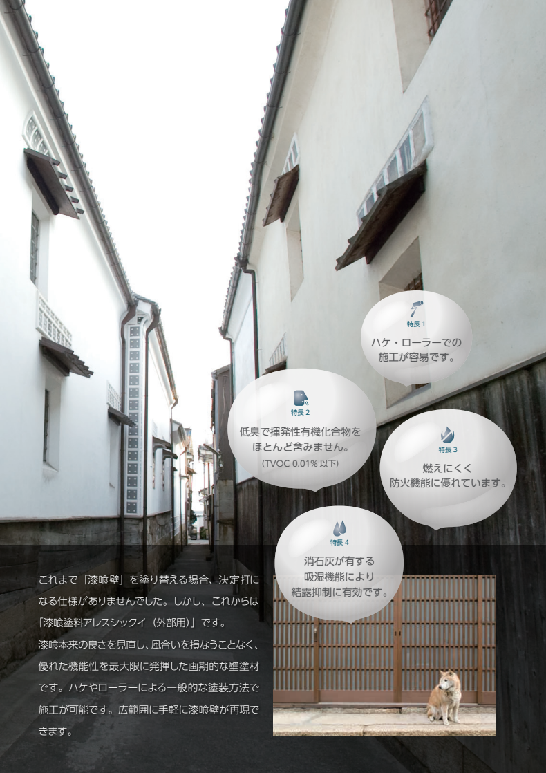 超歓迎】 関西ペイント 漆喰塗料 アレスシックイ 外部用ホワイト 15Kg