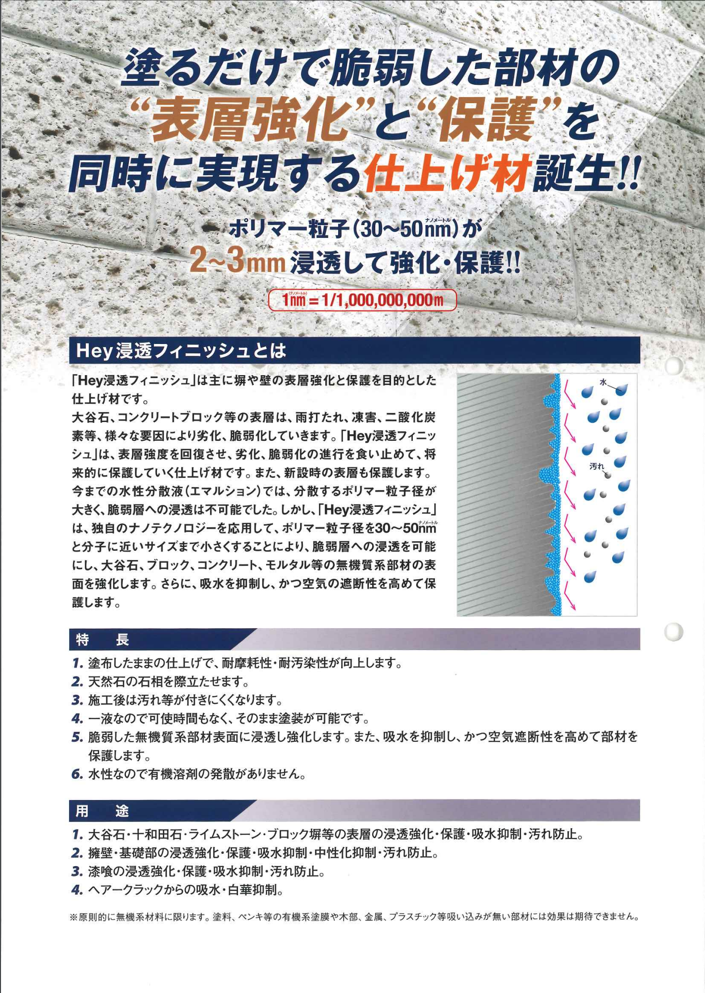 Hey浸透フィニッシュ