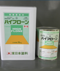 ハイフローン 　白・黄色　＃受注生産品　＃１液溶剤型アクリル系の防塵床用塗料です。 コンクリート・モルタル面を保護し、際立った防塵性が得られます。 軽作業所や軽歩行通路、倉庫等に最適です。#東日本塗料