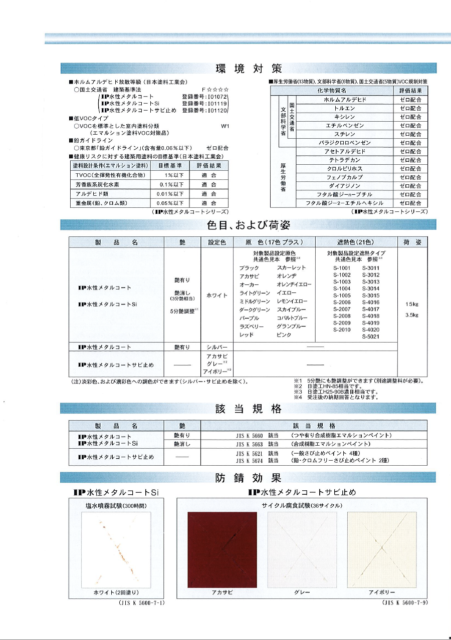 IP水性メタルコート