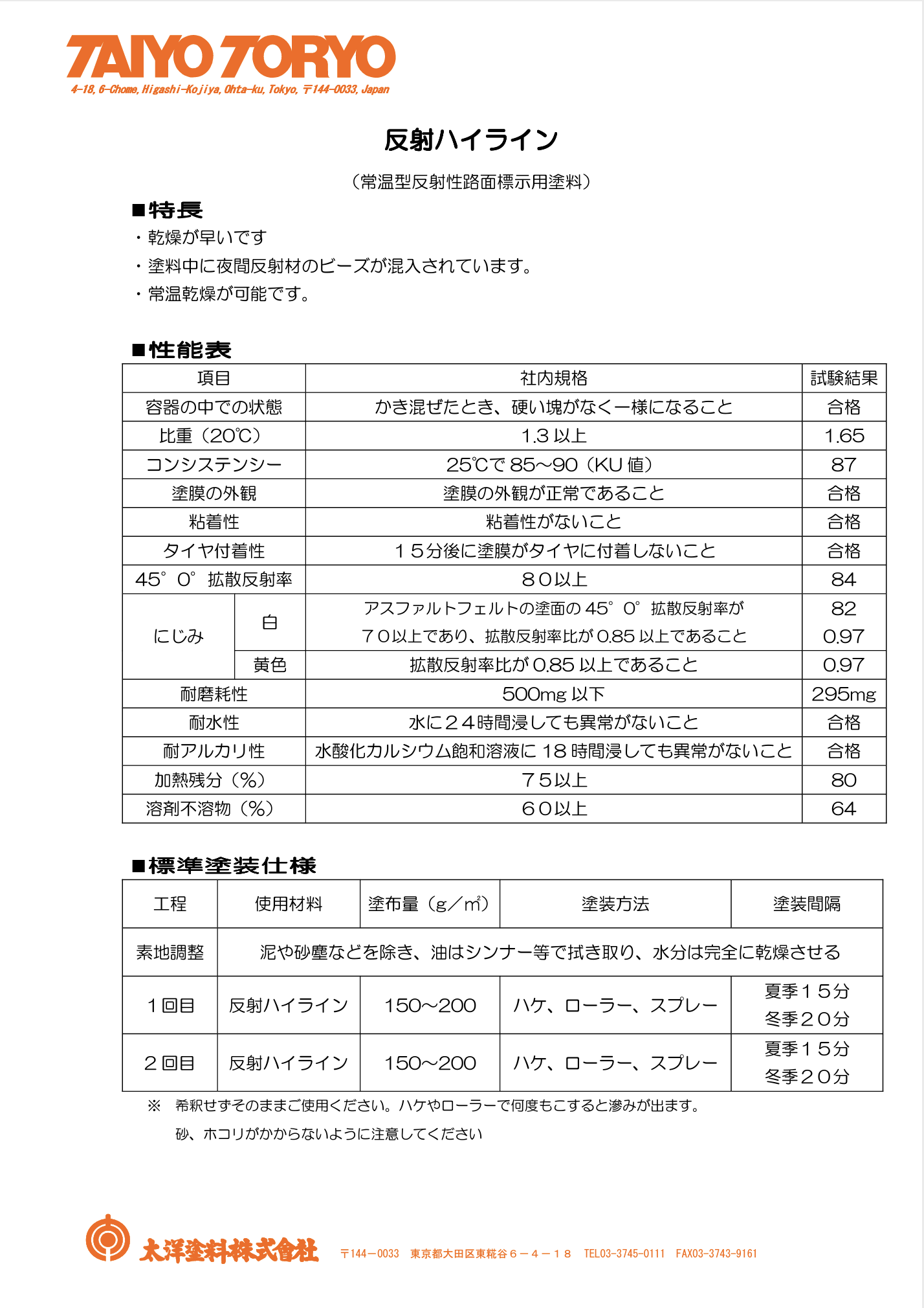 反射ハイライン