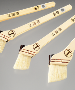 那須川　筋違　白毛　＃受注生産品　＃入隅など狭い場所でも作業性が抜群。　＃大塚刷毛