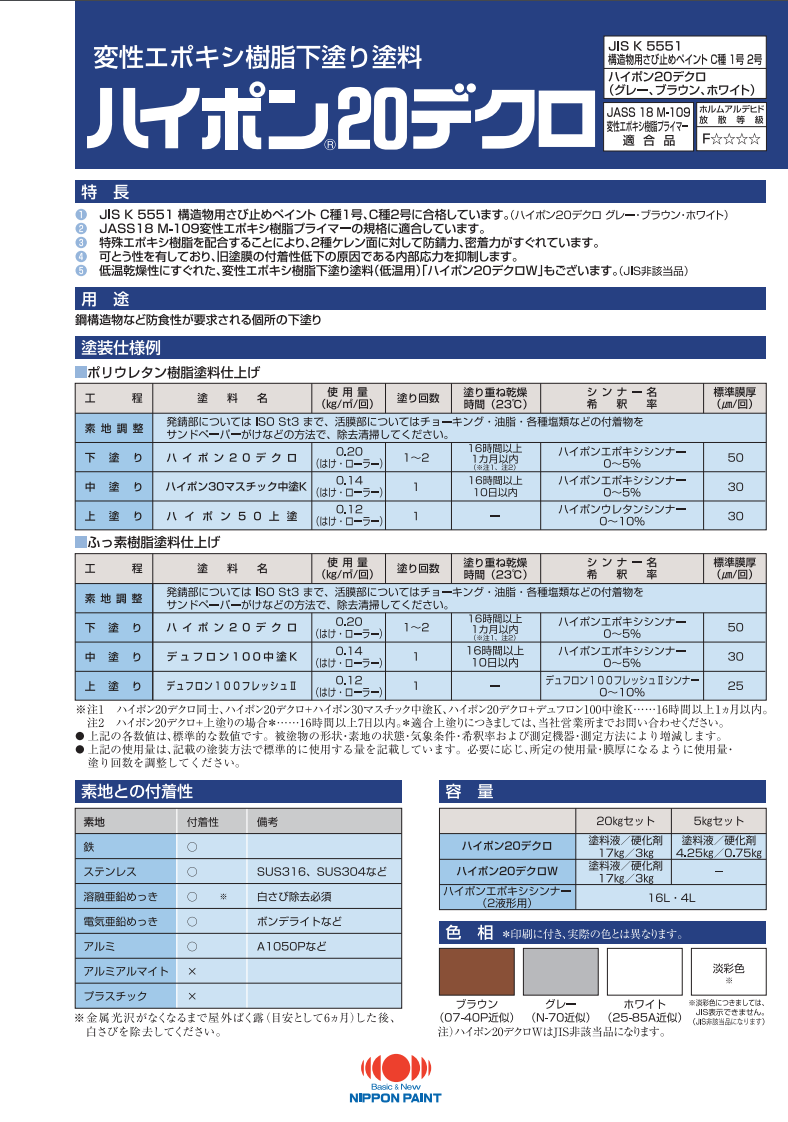 ランキングTOP10 日本特殊塗料 水止め一番 180g New ホワイト