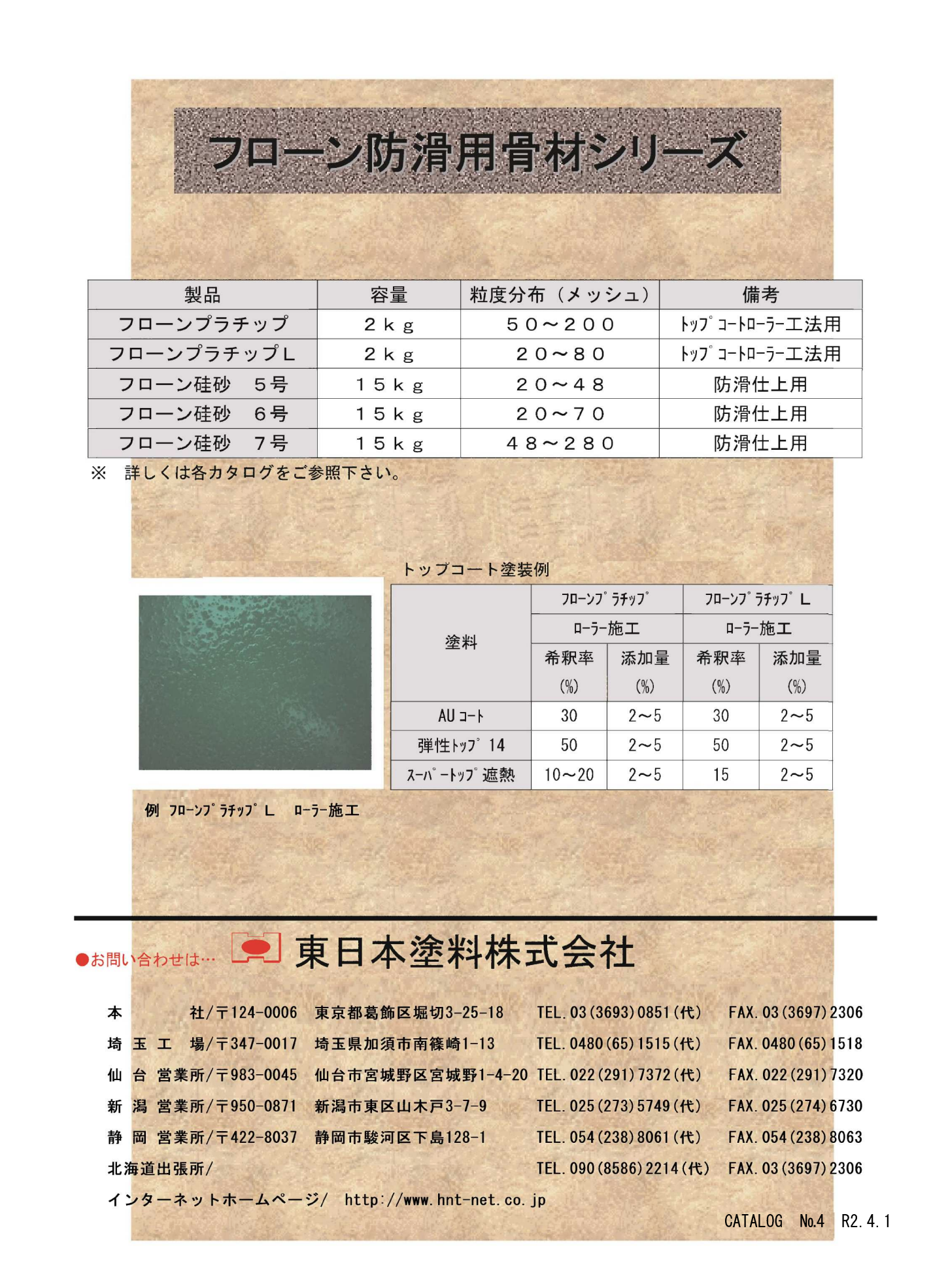 フローン防滑用骨材
