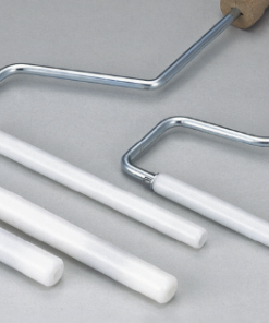 デルリンヘッドカットローラー 　スモール　16パイ　＃パターンローラーなどで塗装した表面の凹凸を押さえて滑らかにし、仕上がりに変化を与えます。適度の重量があり、均一なヘッドカット作業に効果的です。#大塚刷毛　＃ヘッドカットローラー