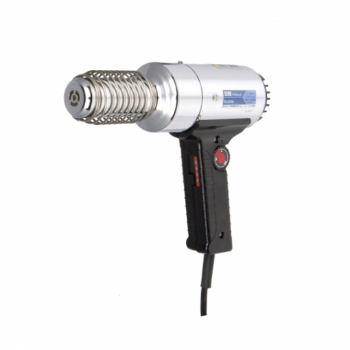 プラジェット　 PJ-214A　＃新ヒーター搭載で熱風温度600℃。温度調整ができます。 堅牢な鋼板ボディを採用！ヒートガンとしてあらゆる産業の作業現場で使用されています。 ヒーター温度内部分布を安定させる改善を行い約30％（従来機比較）の耐久性を向上しました。 ヒーターワット数切換えと電圧をコントロールして熱風の調整が可能です。＃ヒートガン　＃ハンディタイプ　＃温度可変式　＃温度調整スイッチ付き　＃542301 0214