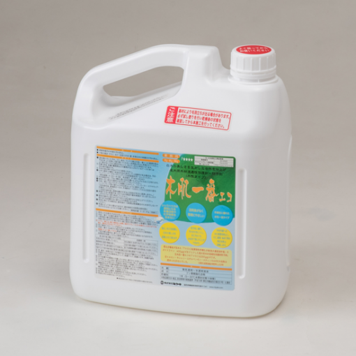 木肌一番エコ（水性タイプ） 4KG　＃屋内用木材浸透性保護剤・防汚剤　＃建築物屋内の木部の汚れの抑制。 木製風呂・スノコ・桶・浴室の天井・壁・床など、白木の保護及び汚れの抑制。＃屋内専用　＃ミヤキ　＃20250522　＃DPM