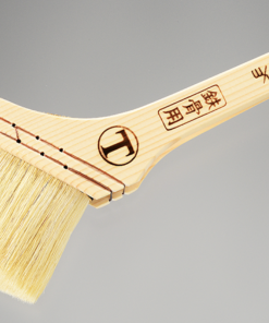 Alternative view of (上)鉄骨用 短柄 白毛 #一部のサイズは受注生産品 #山羊毛:白細 (背中) *ニス用の主原料に使用。毛先が細かく、しなやかです。#大塚刷毛