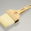 水性化繊平刷毛 技あり 白毛 85ミリ #受注生産品 #耐久性・腰のある幅広い平型タイプの化繊刷毛で、 広い面積の塗装作業に最適です。#大塚刷毛 #水性塗料用刷毛