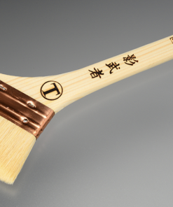 Alternative view of 影武者　筋違　白毛　＃合成樹脂塗料用刷毛薄口タイプで腰感と耐久性が有り、仕上げ・補修・タッチアップなどに良い。#大塚刷毛