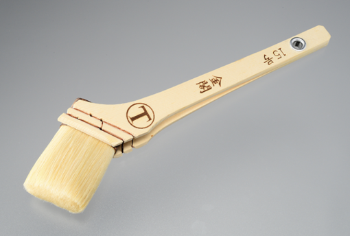 金閣　筋違　白毛　＃合成樹脂塗料用　＃白毛　＃15号受注生産品　＃大塚刷毛　＃廃番