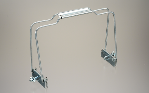 ネジ式カンツリーS（縦用）　＃缶に確実に絞め込めるネジ式。ニギリ金具を立てると缶が傾斜し、塗料をムダなく使用できる設計。＃大塚刷毛　