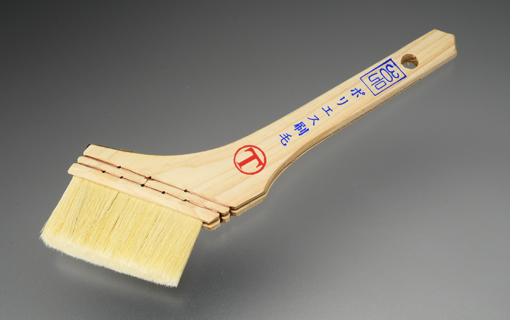 ポリエステル 筋違 　白　＃ポリエステル塗料やポリエステル樹脂の塗布、含浸用専用に開発された刷毛です。＃大塚刷毛　＃専用刷毛 - 画像 (2)