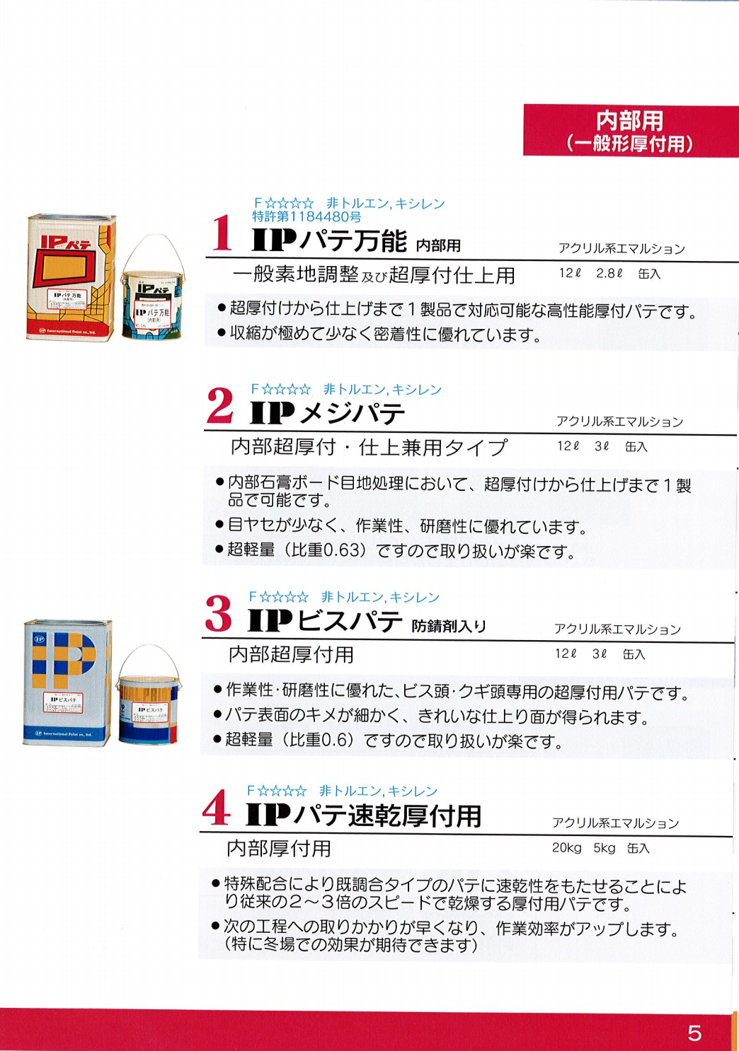 ストアー メーコー ビス穴用パテ 4kg