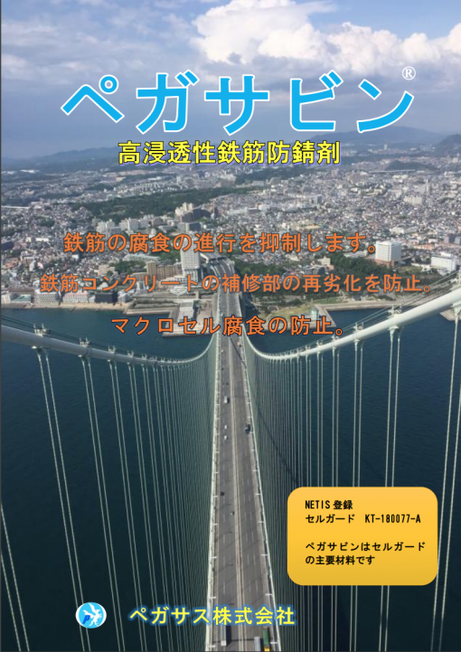 ペガサビン　高浸透性亜硝酸系鉄筋防錆材　＃バークス環境