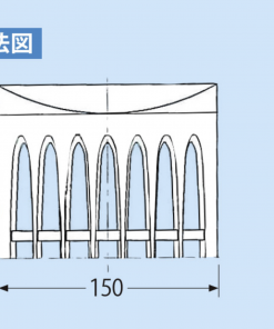 Alternative view of PVCストレーナー　ヨコ　NL-15Y　20コ　＃GL/BK　＃ケースのみ　