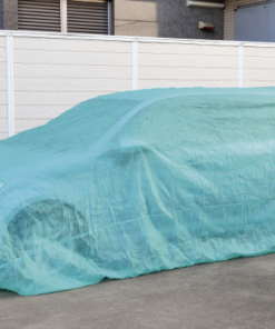 新不織布自動車カバー　グリーン　 3.7×6.6m     普通車用