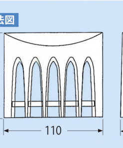 Alternative view of PVCストレーナー　ヨコ　NS-11Y　20コ　グレー/黒　＃ケースのみ　