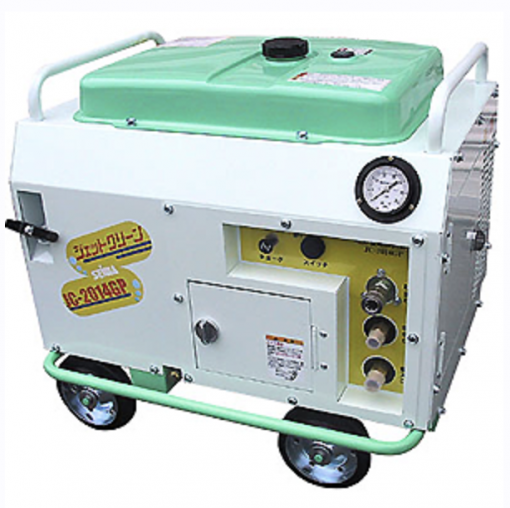 精和　防音高圧洗浄機　JC-2014GP　＃圧力200キロだから(当社150キロ/13L/minの洗浄機と比べて)洗浄作業45%UP！洗浄破壊力14%UP！