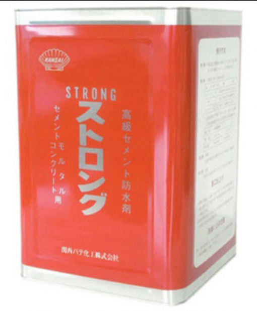 ストロング　18L　＃セメント防水剤　＃基礎工事、地下室工事、地下道工事、プール工事などコンクリートやモルタルの簡易防水に。＃関西パテ　＃廃番　＃2024