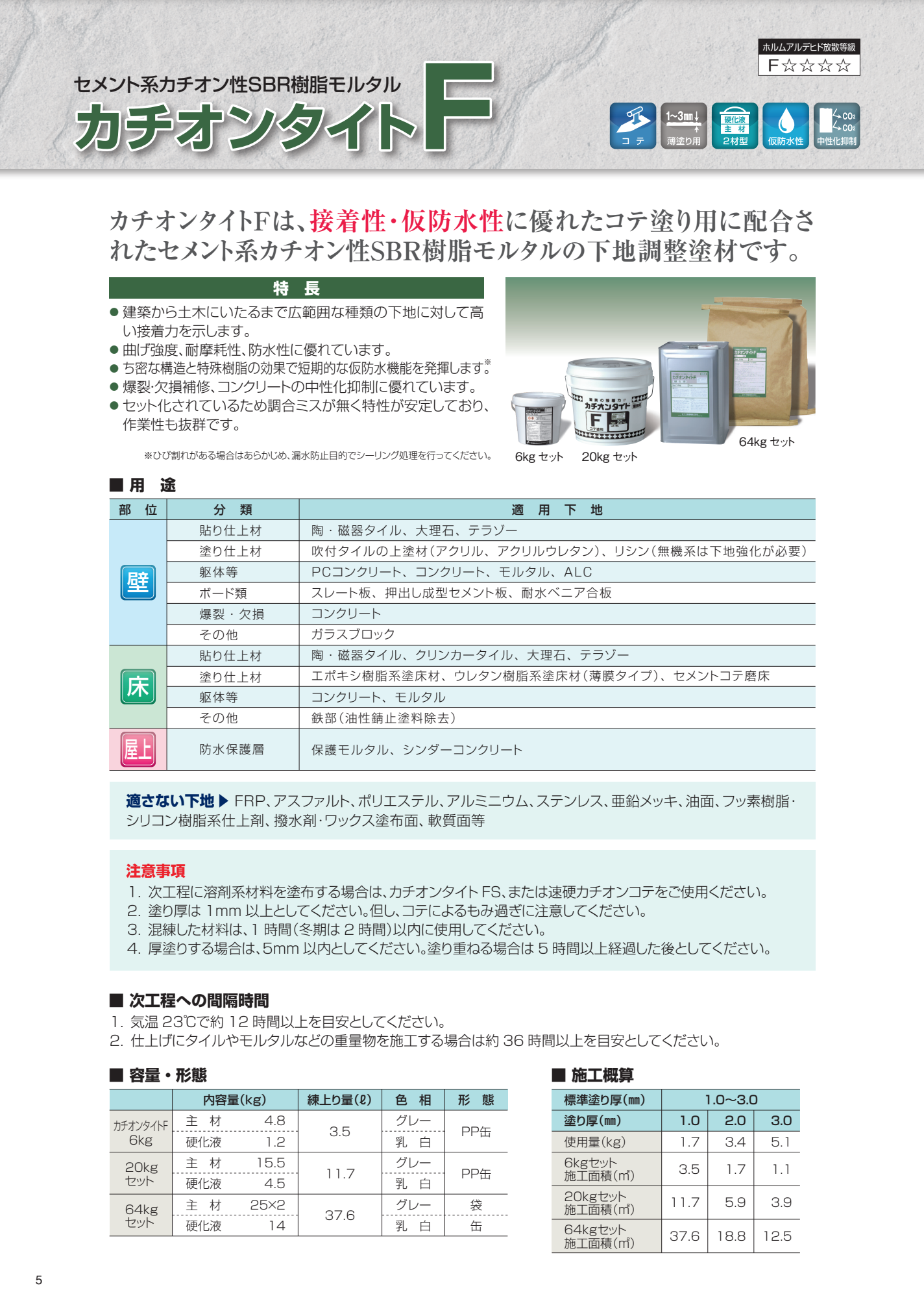 カチオンタイトF