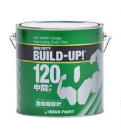 057-S845　ロック　ビルドアップパテ120　 ブラウン　3KG+硬化剤80gセット (標準・夏・冬用)　中間パテ