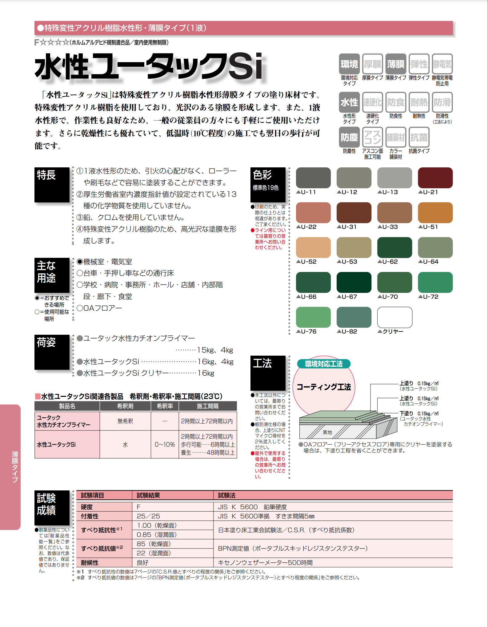 水性ユータックSi