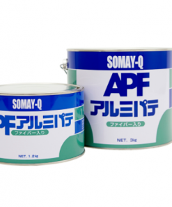 アルミパテファイバー入り　#水を吸わないので極めて防錆力が高く、切り継ぎした部分のヤセがなく、ファイバー繊維の手足が長く、穴埋めに最適です。ステンレス等で切り継ぎしたときの溶剤の吸い込みが無く、切り継ぎ部分のヤセが無い。