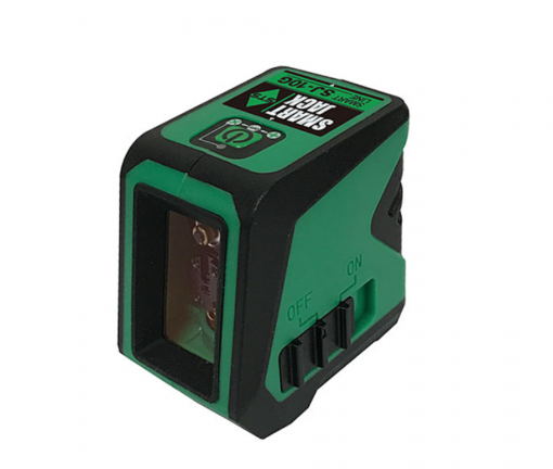 STS 　グリーンレーザーコンパクト墨出器　 SJ-10G　＃縦横ライン照射のコンパクトレーザー わずか150gで小さくて軽い！手のひらに収まるコンパクトサイズ！！ 見やすいグリーンレーザーで、縦・横ラインで墨出しが簡単です。 お持ちのカメラ用三脚に取り付けが可能です。