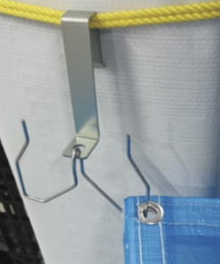 Alternative view of 楽々タタムくん　＃ハトメ付のメッシュ及びシートを一人で楽々畳める便利アイテム。＃シート折り畳み用金具