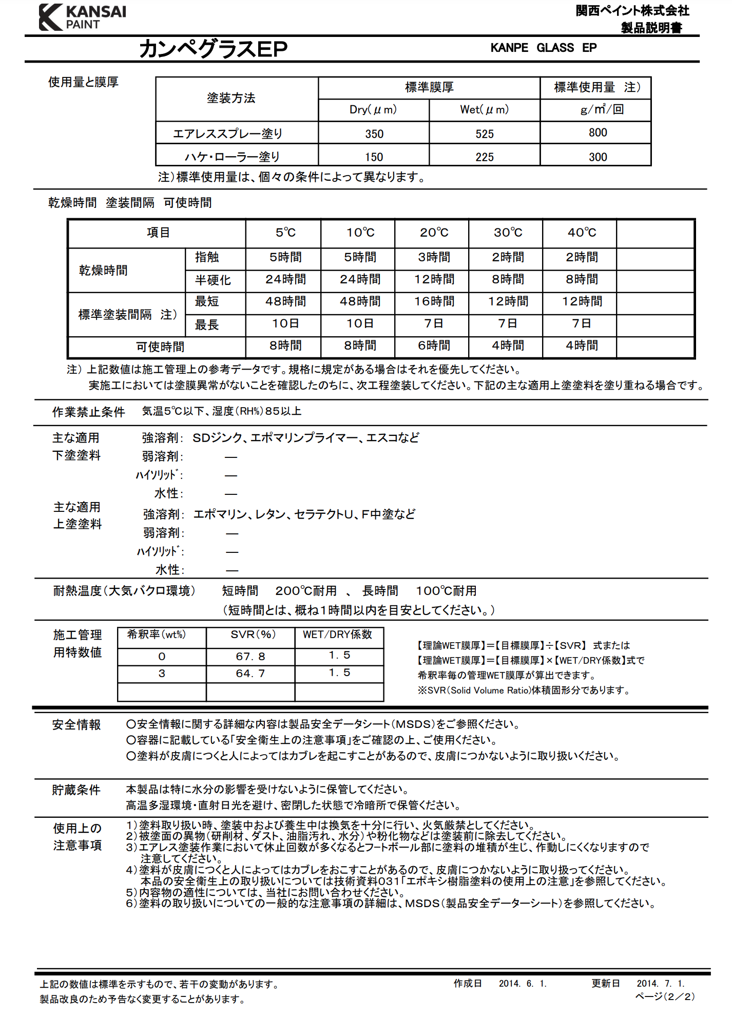 関西ペイント　カンペグラスEP