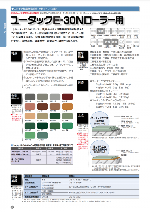 ユータックE-30Nローラー用