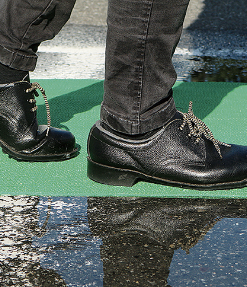 安全歩行マット 0.9X10M AI-9010BL ブルー