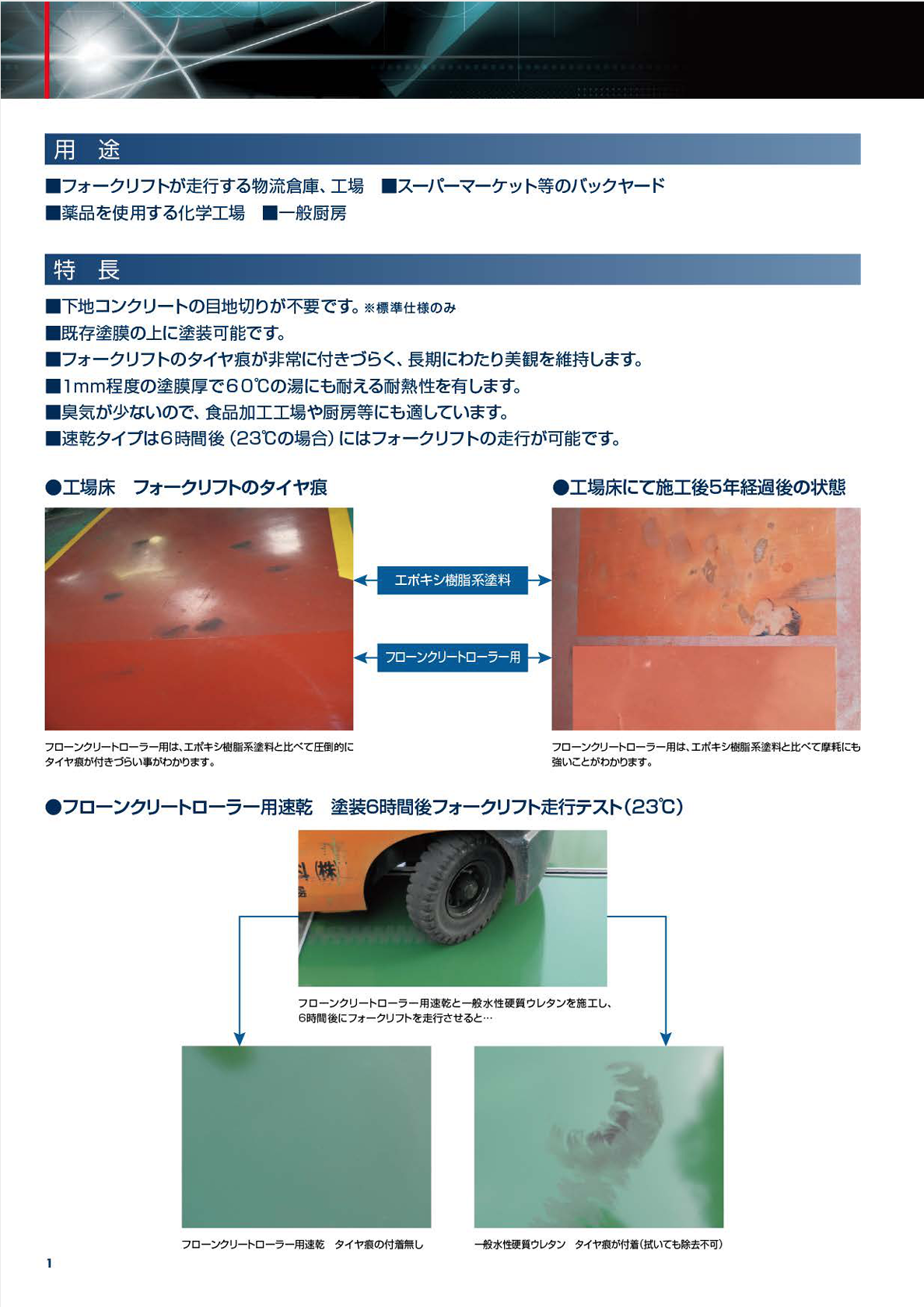 フローンクリートローラー用
