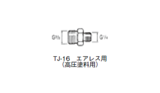 岩田　高圧継手 G1/4XG3/8 TJ-16