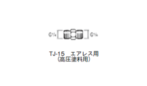岩田　高圧継手 G1/4XG1/4 TJ-15