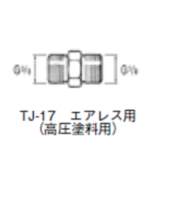 岩田　高圧継手 G3/8XG3/8 TJ-17