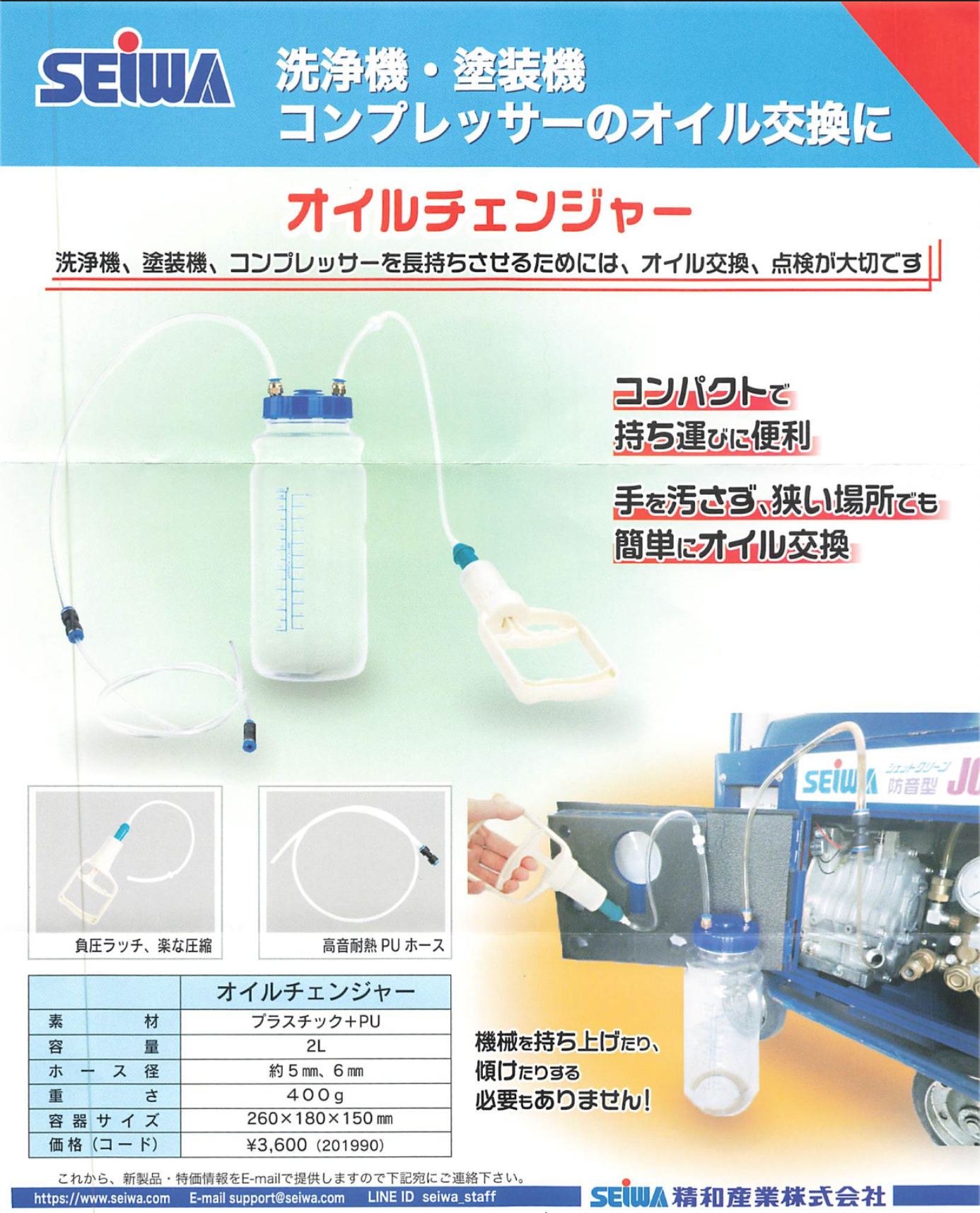 精和産業 高圧洗浄機用洗浄ガンP31-0 - 道具、工具