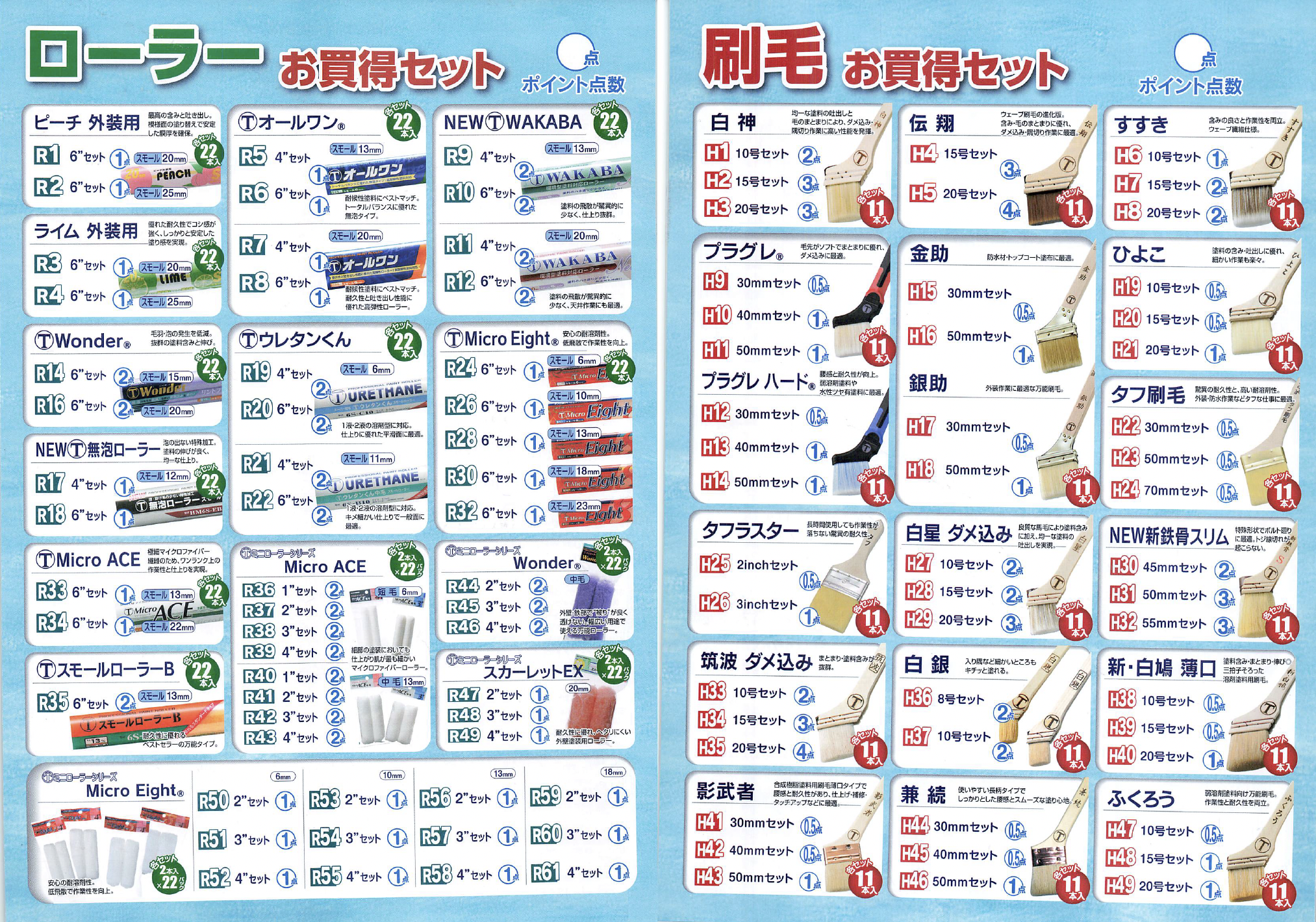 ローラー・刷毛お買得セット