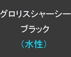 グロリスシャーシーブラック