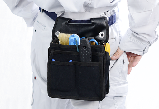 ﾏﾙﾃｰ 強靭塗装用腰袋 黒