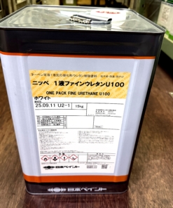 1液ファインウレタンU100 白 15KG #ターペン可溶1液反応硬化形ウレタン樹脂塗料 #モルタル、コンクリート、ALC、サイディングボード、押出成形セメント板、けい酸カルシウム板、スレート、鉄、アルミ、溶融亜鉛めっき、クロメート処理亜鉛めっき、ステンレス、木部、硬質塩ビ、FRP、PC板 #日本ペイント #初売り2025 #1FU