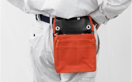 ﾏﾙﾃｰ　強靭塗装用腰袋 赤