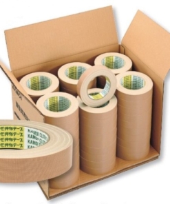 カモイ　布テープNo.6800 　茶　25mm     60入　＃無包装　＃建築塗装等の養生用などに。